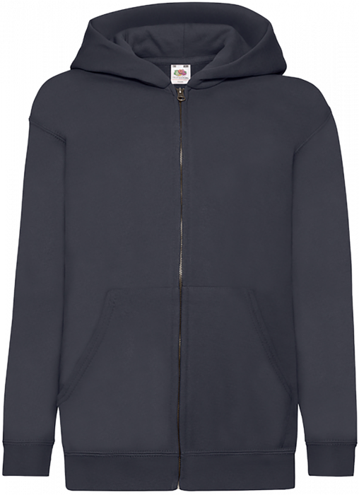 Fruit of the loom - Sgf Classic Hoodie W. Zip Kids - Deep Navy